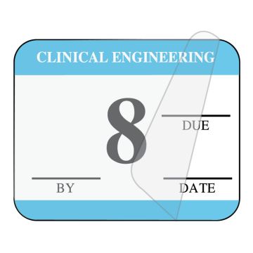 Clinical Engineering Inspection Label, 1-1/4" x 1"