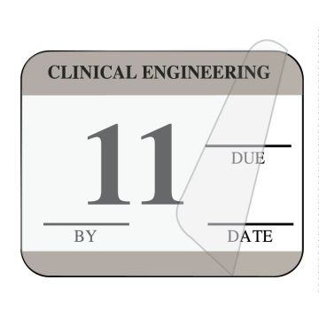 Clinical Engineering Inspection Label, 1-1/4" x 1"