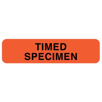 Timed Specimen Label, 1-1/4" x 5/16"