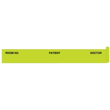 Chartreuse Patient Chart Tape, 1/2" x 500"