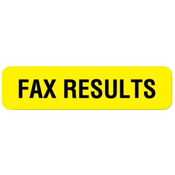 Fax Results Label, 1-1/4" x 5/16"