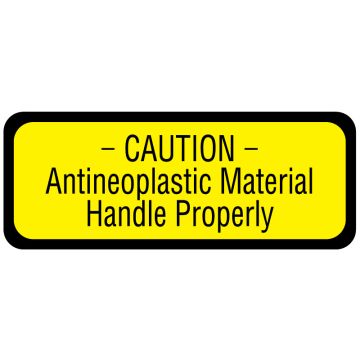 Antineoplastic Warning Label, 2-1/4" x 7/8"