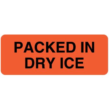 Bilingual Refrigerate Shipping Label, 3" x 1-1/4"