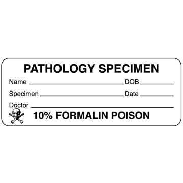 Pathology Label, 3" x 1-1/8"