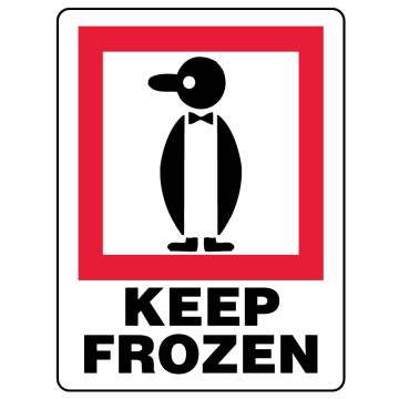 KEEP FROZEN, Shipping Label, 3" x 4"