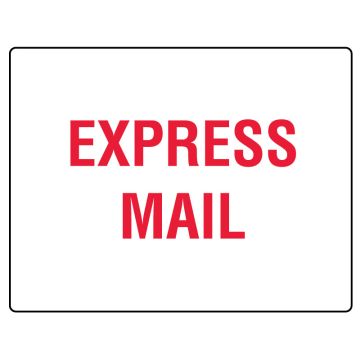 EXPRESS MAIL Shipping Label, 4" x 3"