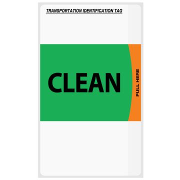 Clean Dirty Biohazard Equipment Label, 3 1/8" x 5 1/8"