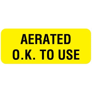 Aeration Labels, 2-1/4" x 7/8"