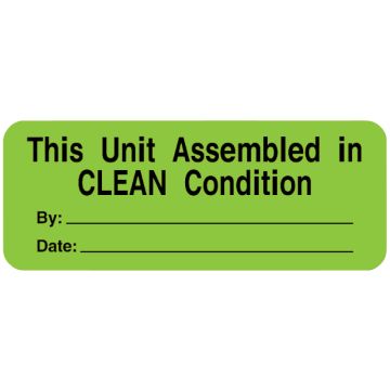 Equipment Service Label, 2-1/4" x 7/8"