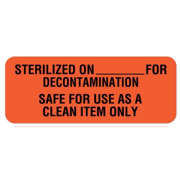 Sterilization Labels, 2-1/4" x 7/8"