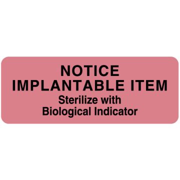 Sterilization Label, 3" x 1-7/8"