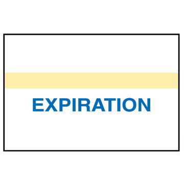Dual Expiration Indicator Bar Label, 15/16" x 5/8"