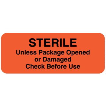Event Related Sterility Label, 2-1/4" x 7/8"