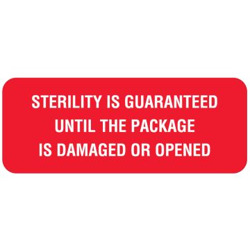 Event Related Sterility Label, 2-1/4" x 7/8"