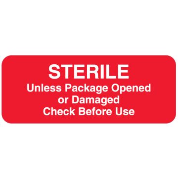 Event Related Sterility Label, 2-1/4" x 7/8"