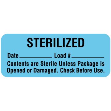 Sterrad System Compatible Label, 2-1/4" x 7/8"