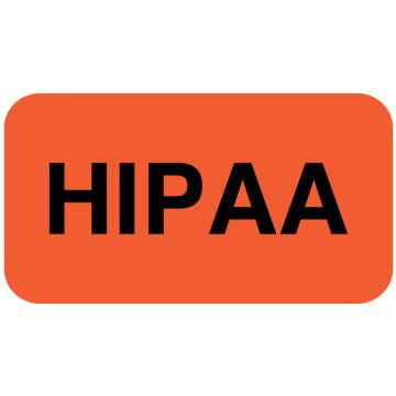 HIPAA Label, 7/8" x 7/8"