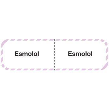 ESMOLOL, I.V. Line Identification Label, 3" x 7/8"