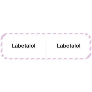 LABETALOL, I.V. Line Identification Label, 3" x 7/8"