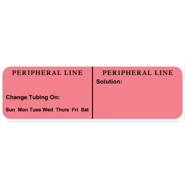 PERIPHERAL LINE, Line Identification Label, 3" X 7/8"