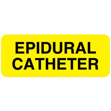 EPIDURAL CATHETER, Line Identification Label, 2-1/4" x 7/8"
