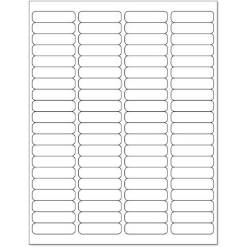 Laser Printer Label, 1/2" x 1-15/16"