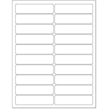 Laser Printer Label, 1" x 4"