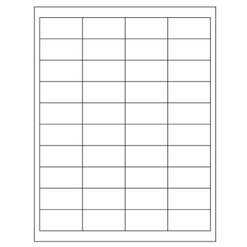 Laser/Inkjet Printer Label, 2" x 1"