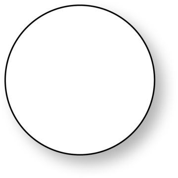 Paper Circle, 3/4" x 3/4"