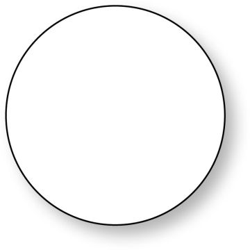 Paper Circle, 1" x 1"