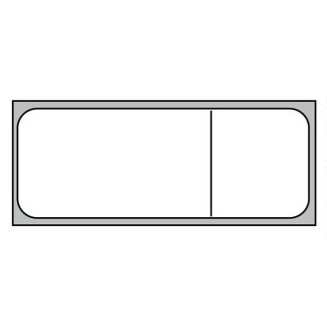 Direct Thermal Printer Label, 3" Core, 3-1/2" x 15/16"