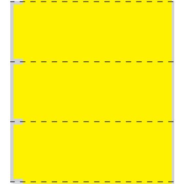 Cerner Direct Thermal Printer Label, 3" Core, 3-1/2" x 1"