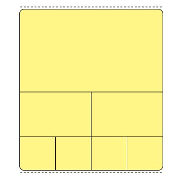 EPIC Direct Thermal Printer Label, 1" Core, 4" x 4-1/2"