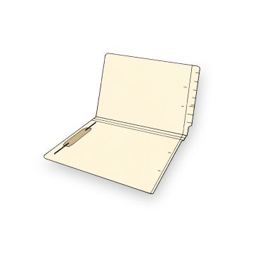 End Tab File Folders with Fasteners, 9-1/2" x 12-1/4"