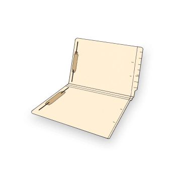 End Tab File Folders with Fasteners, 9-1/2" x 12-1/4"