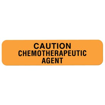 Chemotherapy Agent Label, 1-1/4" x 5/16"