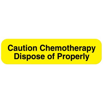 Chemotherapy Agent Label, 2" x 1/2"