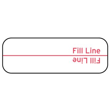 Dose Fill Line Label, 2-1/4" x 7/8"