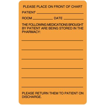 Pharmacy Communication Label, 2-5/8" x 4"