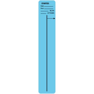 IV Drop Meter Label, 1" x 5-1/2"