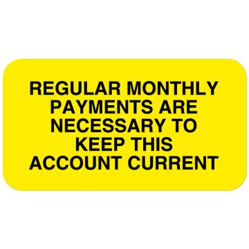 Payment Reminders - Second Billing, 1-5/8" x 7/8"