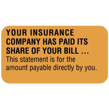 Insurance Label, 1-5/8" x 7/8"