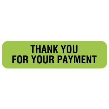 Thank you Label, 1-1/4" x 5/16"