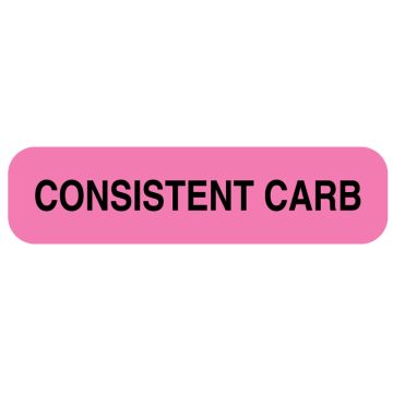 CONSISTENT CARB, Nutrition Communication Labels, 1-1/4" x 5/16"