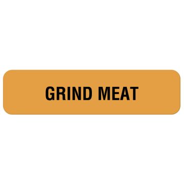 GRIND MEAT, Nutrition Communication Labels, 1-1/4" x 5/16"