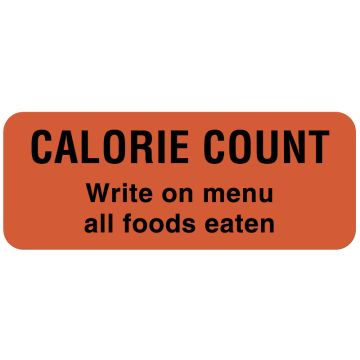 Calorie Count Labels, 2-1/4" x 7/8"