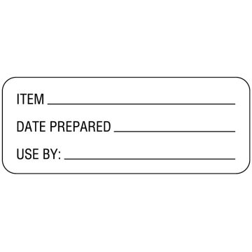 Food Quality Control Labels, 2-1/4" x 7/8"