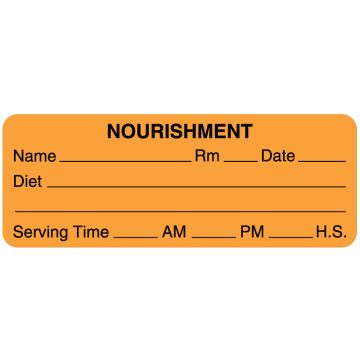 Nourishment Labels, 3" x 1-1/8"