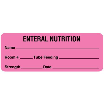 Enteral Feeding Labels, 3" x 1-1/8"
