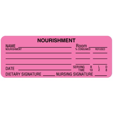 Nourishment Labels, 3" x 1-1/8"